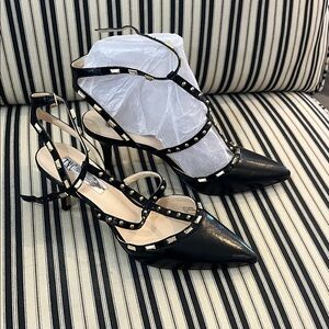 INC International Concepts Black Studded Heels
